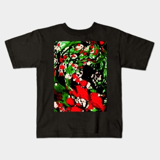 Abstract marble texture liquid design Kids T-Shirt